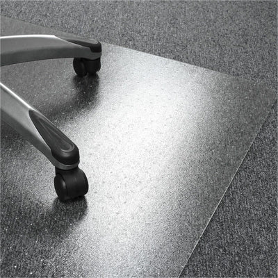 Floortex Polycarbonate Rectangular Chair Mat for Carpets up to 1/2" - 35" x 47", Clear — view 1