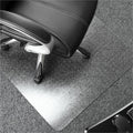 Floortex Polycarbonate Rectangular Chair Mat for Carpets up to 1/2" - 48" x 53", Clear, FLR1113423ER