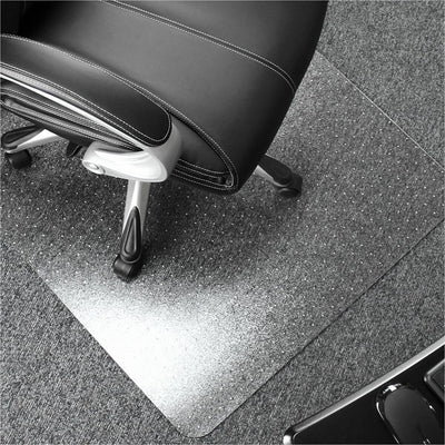 Floortex Polycarbonate Rectangular Chair Mat for Carpets up to 1/2" - 48" x 60", Clear — view 1
