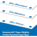 International Paper Company Hammermill Great White 3HP Recycled Copy Paper - White, 8 1/2" x 11", 10 / Carton, HAM86702