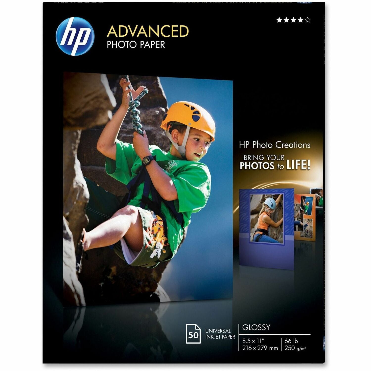 HP Advanced Glossy Photo Paper, 1 Pack