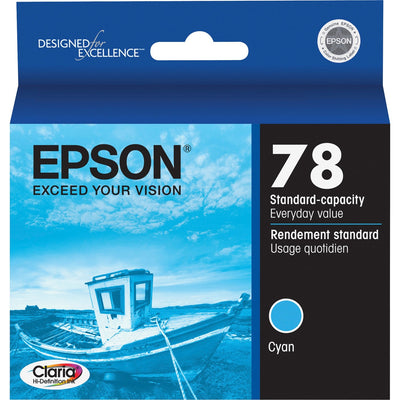 Epson Claria Original Inkjet Ink Cartridge - Cyan -, EPST078220-S