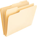Nature Saver 1/3 Tab Cut Letter Recycled Top Tab File Folder, Manila, 8 1/2" Width x 11" Length, 100 / Box, NAT00836