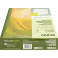 Nature Saver 1/3 Tab Cut Letter Recycled Top Tab File Folder, Manila, 8 1/2" Width x 11" Length, 100 / Box, NAT00836
