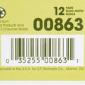 Nature Saver 100% Recycled White Jr. Rule Legal Pads - Jr.Legal, 5" x 8", 1 Dozen, NAT00863
