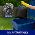 Genuine Joe Heavy-Duty Trash Can Liners, Black, 1 Carton, GJO01532
