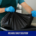 Genuine Joe Heavy-Duty Trash Can Liners, Black, 1 Carton, GJO01532