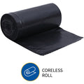 Genuine Joe Heavy-Duty Trash Can Liners, Black, 1 Carton, GJO01533
