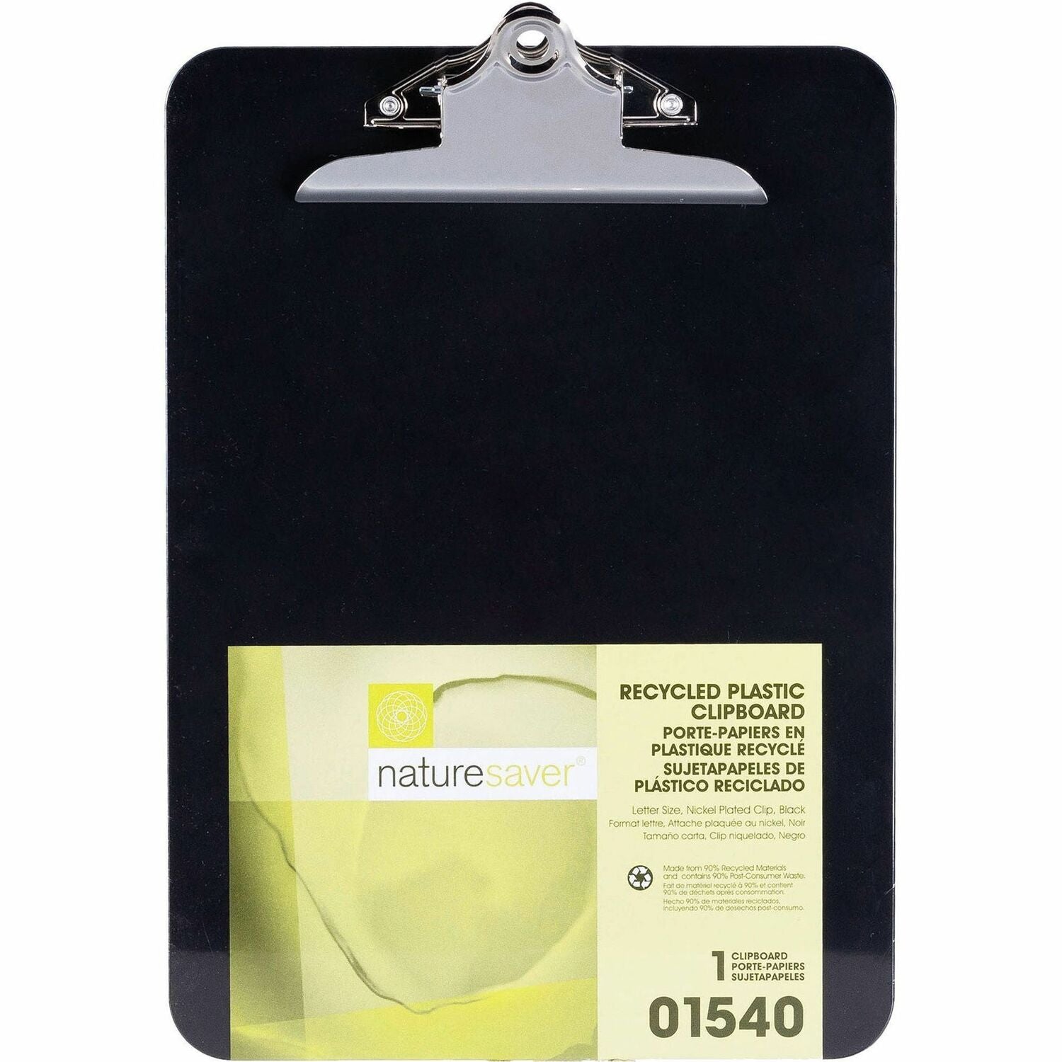 Nature Saver Recycled Plastic Clipboards, 1 Each