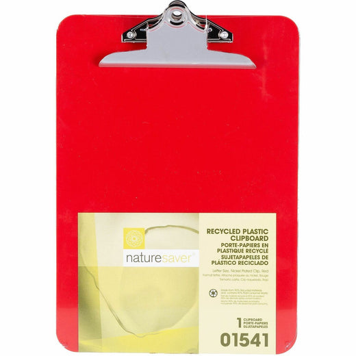 Nature Saver Recycled Plastic Clipboards, 1 Each