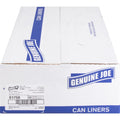 Genuine Joe High-density Can Liners, Clear, 10 / Carton, GJO01758