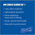 Genuine Joe Wood Handle Complete Wet Mop, GJO54201