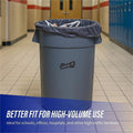 Genuine Joe Maximum Strength Trash Can Liner, Silver, 50 / Carton, GJO70343