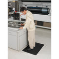 Genuine Joe Flex Step Rubber Anti-Fatigue Mats, Black, GJO70373