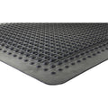 Genuine Joe Flex Step Rubber Anti-Fatigue Mats, Black, GJO70373