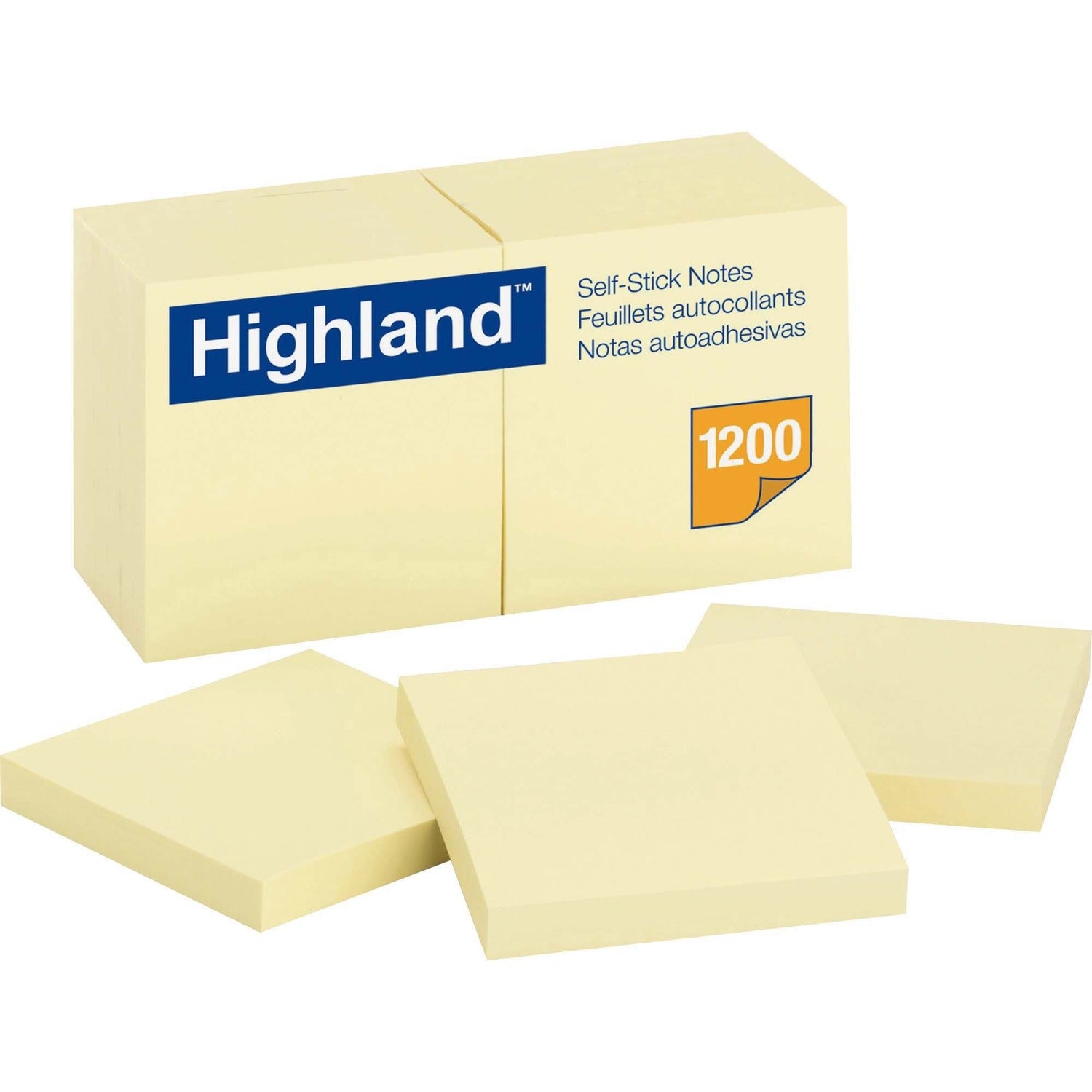 Highland Self-Sticking Notepads, 1 Pack