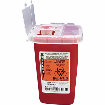 Covidien Sharps Medical Waste Container, Red, 1 quart, CVDSR1Q100900