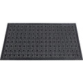Genuine Joe Versa-Lite Anti-microbial Rubber Mat, Black, GJO01705