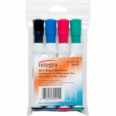 Integra Chisel Point Dry-erase Markers, 1 Set, ITA30015