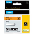 Newell Dymo Colored Industrial Rhino Vinyl Labels, Black, DYM18436