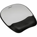 Fellowes Memory Foam Mouse Pad/Wrist Rest, Silver, FEL9175801