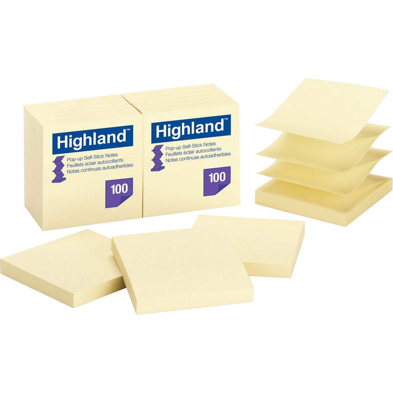 Highland Self-sticking Notepads, 1 Pack