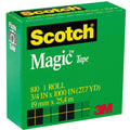3M Scotch 3/4"W Magic Tape, Clear, 1 Roll, MMM810-1K