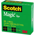 3M Scotch 3/4"W Magic Tape, Clear, 1 Roll, MMM8101K