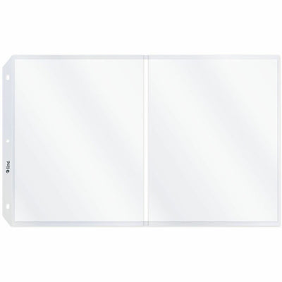 C-Line Panoramic Fold-Out Sheet Protectors, Clear, 8 1/2" Width x 11" Length, 25 / Box, CLI62237