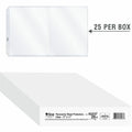 C-Line Panoramic Fold-Out Sheet Protectors, Clear, 8 1/2" Width x 11" Length, 25 / Box, CLI62237