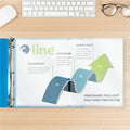 C-Line Panoramic Fold-Out Sheet Protectors, Clear, 8 1/2" Width x 11" Length, 25 / Box, CLI62237