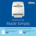 Kimberly-Clark Kleenex Hard Roll Paper Towels with Premium Absorbency Pockets, White, 6 / Carton, KCC50606