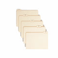 Smead 1/5 Tab Cut Letter Recycled Top Tab File Folder, Manila, 8 1/2" Width x 11" Length, 25 / Set, SMD11777