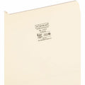 Smead 1/5 Tab Cut Letter Recycled Top Tab File Folder, Manila, 8 1/2" Width x 11" Length, 25 / Set, SMD11777