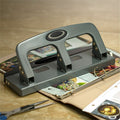 Officemate Deluxe 3-Hole Punch, Silver, OIC90102