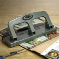 Officemate Deluxe 3-Hole Punch, Silver, OIC90102
