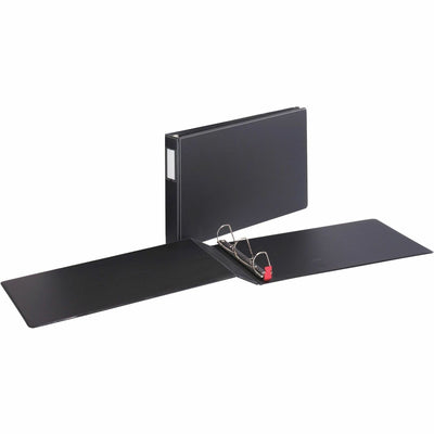 TOPS Cardinal Premier EasyOpen Locking Slant-D Tabloid Binder, Black, 11" Width x 17" Length, CRD12112