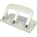 Carl Heavy-duty 3-Hole Punch with Tray, Silver, CUI63040