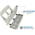 Carl Heavy-duty 3-Hole Punch with Tray, Silver, CUI63040