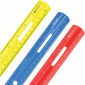 Acme United Westcott 12" Plastic Ruler, Assorted, ACM10526