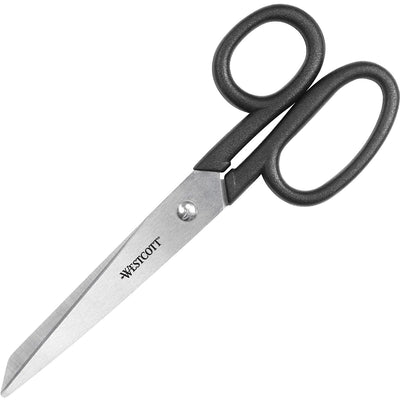 Acme United Westcott All Purpose Kleencut 7" Straight Scissors, Black, 12EA/BX 12BX/CT — view 1