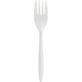 Genuine Joe Medium-weight Forks, White, 1000 / Carton, GJO20000