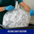 Genuine Joe Clear Trash Can Liners, 100 / Carton, GJO01014