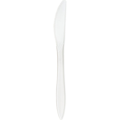 Genuine Joe Medium-weight Knives, White, 1000 / Carton, GJO20001