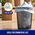 Genuine Joe Clear Trash Can Liners, 1 Carton, GJO01016