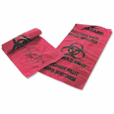 Medical Action Medegen MHMS Infectious Waste Red Disposal Bags, 200 / Box, MHM01EB086000