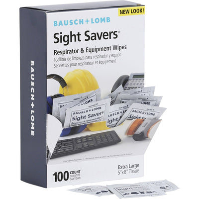 Bausch & Lomb + Lomb Sight Savers XL Equipment Wipes, 100 / Box — view 1