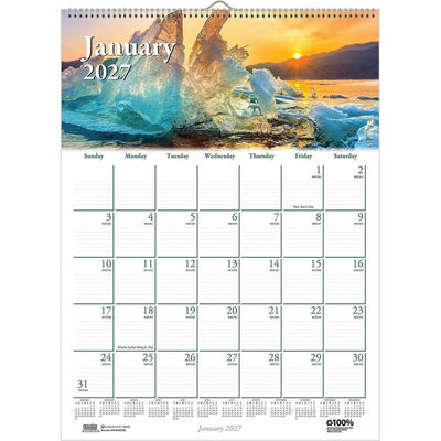 House of Doolittle Earthscapes Scenic Wall Calendars, White, 12", HOD378