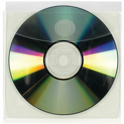 Smead Self-Adhesive CD/DVD Pockets, Clear, 1 Pack, SMD68144
