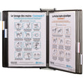 Tarifold Wall-Mountable Antimicrobial Reference Display Unit, Black, TFIWA271